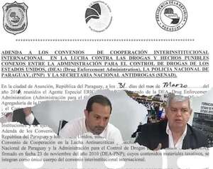 Quiebre entre la DEA y Senad, avalado por Peña fulmina acuerdo firmado en Gobierno de Cartes - Política - ABC Color