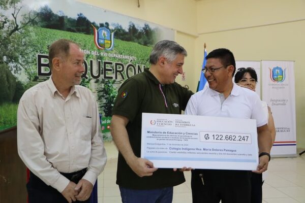 MEC invierte G. 2.800.000 millones en mejoras para escuelas de Boquerón