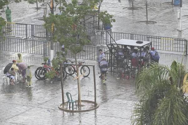 ¡Atención! Nueve departamentos en área de tormentas para esta tarde - Clima - ABC Color