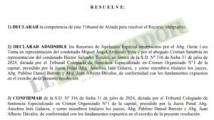 Cámara no observa agravios en condena a exdecano por tráfico de armas y fue ratificada