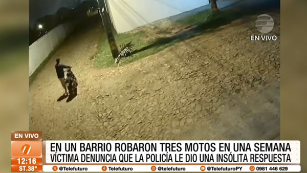 Robaron tres motos en una semana
