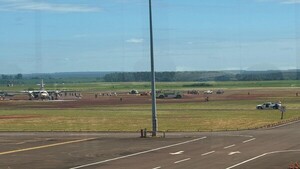 Simulacro de accidente aéreo en el aeropuerto Guaraní para evaluar respuesta ante emergencias