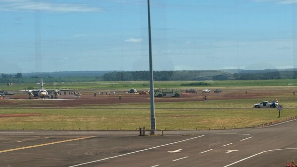 Simulacro de accidente aéreo en el aeropuerto Guaraní para evaluar respuesta ante emergencias