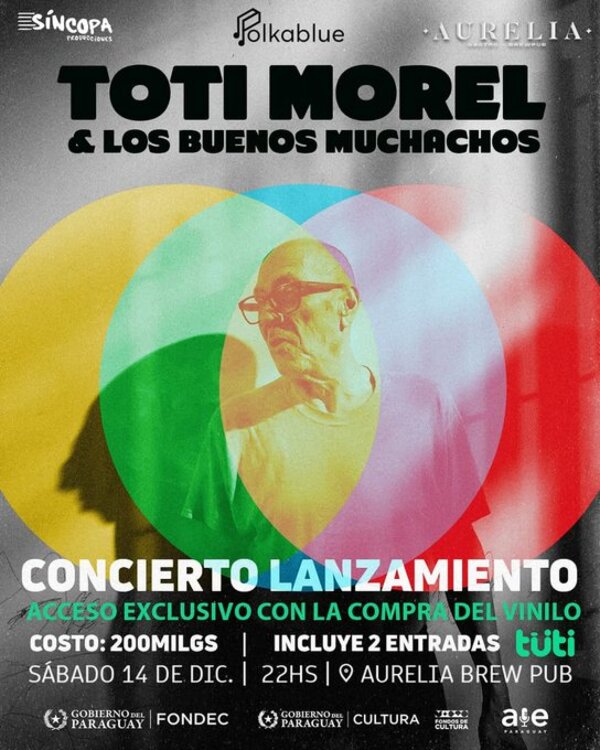 Baterista y pionero del rock paraguayo Toti Morel presenta material en vinilo en un único concierto • RADIO NACIONAL