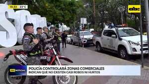 Video: Policía refuerza seguridad para prevenir robos en zonas comerciales este fin de año - ABC Noticias - ABC Color