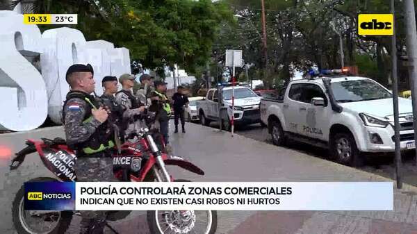 Video: Policía refuerza seguridad para prevenir robos en zonas comerciales este fin de año - ABC Noticias - ABC Color