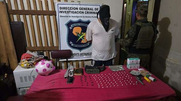 Detienen a presunto microtraficante en Carapeguá - Policiales - ABC Color