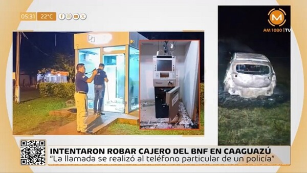 Intentaron robar el cajero de una comisaría en Raúl Arsenio Oviedo