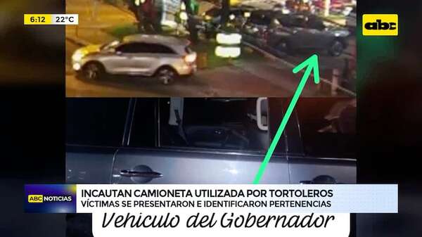 Video: Incautan camioneta vinculada a hurtos perpetrados por tortoleros - ABC Noticias - ABC Color