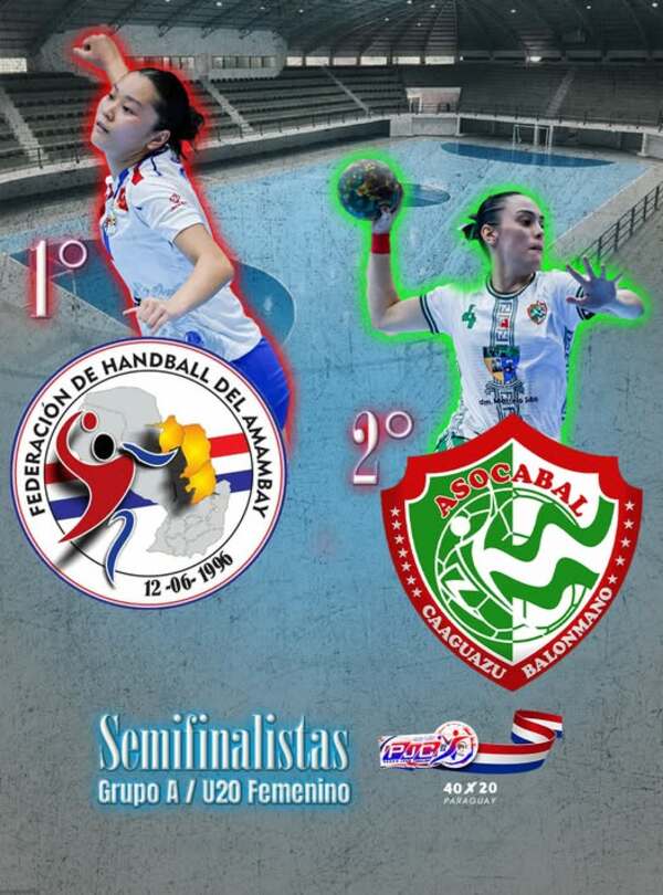 Caaguazú hace historia al clasificar a sus 4 equipos a las semifinales del Campeonato Nacional de Handbol