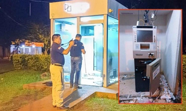 Raúl A. Oviedo: Grupo armado quiso llevarse cajero del BNF, sin éxito - OviedoPress