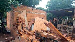 Temporal causa destrozos en San Pedro - Nacionales - ABC Color
