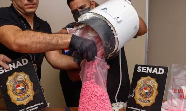 Incautan casi 8.000 dosis de éxtasis en el aeropuerto Silvio Pettirossi