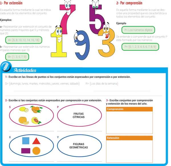 Determinación de conjuntos - Matemática Primer Ciclo - ABC Color