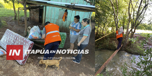 LA SEN ASISTIÓ A FAMILIAS DE LA PAZ AFECTADAS POR EL TEMPORAL - Itapúa Noticias