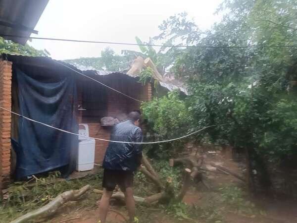 Temporal causa estragos en varias ciudades de Central - Nacionales - ABC Color