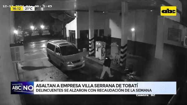 Tobatí: asaltan empresa de transporte y roban caja fuerte - ABC Noticias - ABC Color