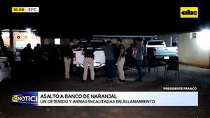Asalto en Naranjal: un detenido y varias armas incautadas en allanamiento - ABC Noticias - ABC Color