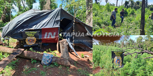 UN POCO DE SOJA Y MUCHA MARIHUANA: ELIMINARON CAMPAMENTO EN CAAZAPÁ - Itapúa Noticias