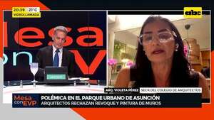 Video: mural pintado en el Parque Urbano de Asunción “es irritante”, según arquitecta - Mesa de Periodistas - ABC Color