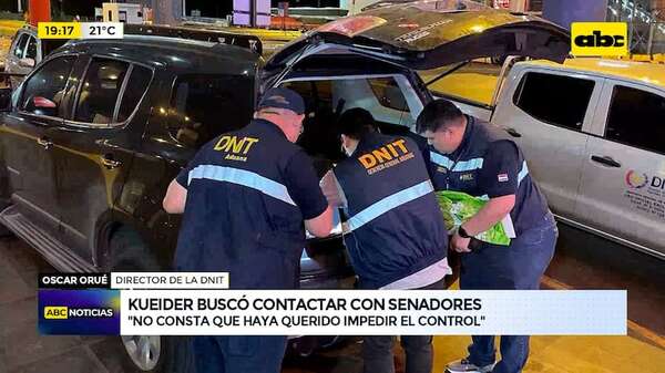 Video: Kueider buscó contactar con senadores, pero “no consta que haya querido impedir control”, según DNIT - ABC Noticias - ABC Color