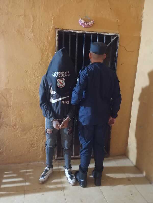 Aprehensión de joven por reducción y recuperación de objetos denunciados