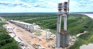 La Nación / Puente de Bioceánica superó 60 % de avance