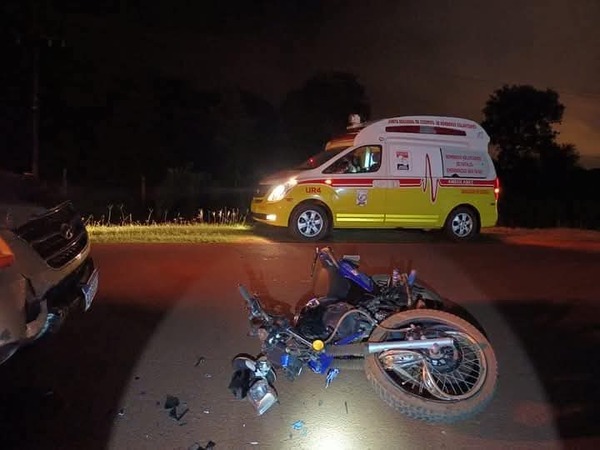 Accidente fatal en la Ruta PY07: motociclista pierde la vida tras choque frontal
