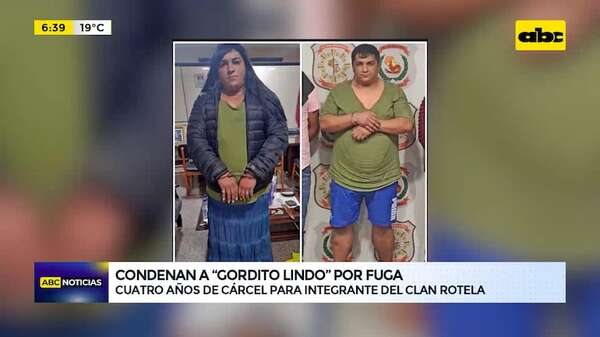 Video: “Gordito Lindo” fue condenado a cuatro años de cárcel por su “pintoresca” fuga de 2022 - ABC Noticias - ABC Color