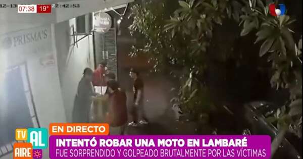La Nación / Justicia por mano propia: un hombre intentó robar una moto, pero fue sorprendido por vecinos