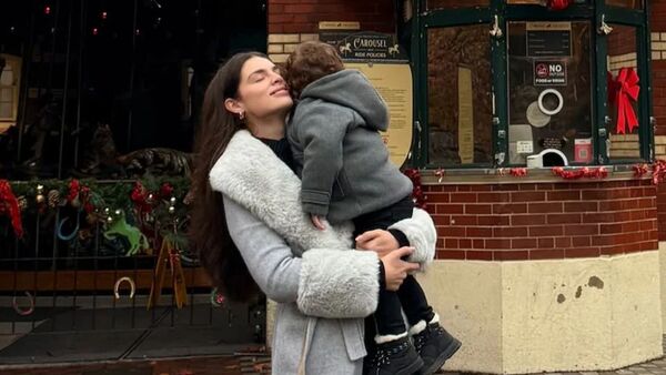 [GALERÍA] ¡Nadia Ferreira y su peque tuvieron un recorrido chururú por Nueva York!