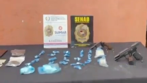 Capturan a suboficial de policía con dosis de crack en la circunvalación de Caacupé - SNT