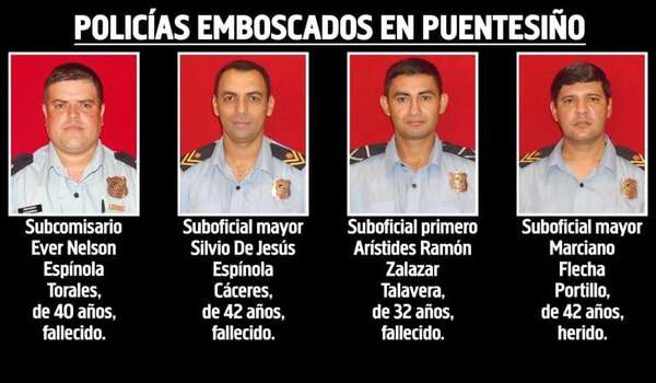 Masacre de policías queda impune con la absolución de los cuatro acusados - Policiales - ABC Color