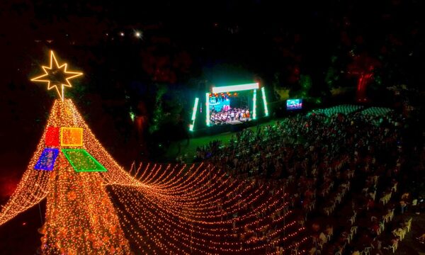 Masiva concurrencia en apertura de la Villa Navideña en el Parque Lineal de Ciudad del Este