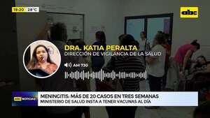 Video: Salud recomienda tener vacunas al día ante aumento de casos de meningitis - ABC Noticias - ABC Color