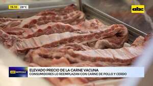 Video: elevado precio de carne vacuna impulsa el consumo de pollo y cerdo - ABC Noticias - ABC Color