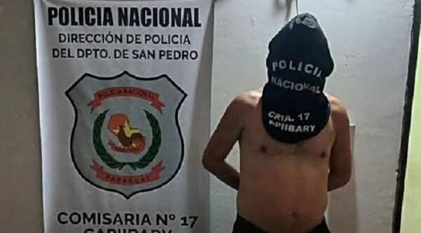 Fue denunciado por golpear a su pareja y su mamá y acabó detenido - Noticiero Paraguay