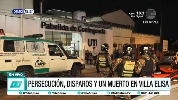 Persecución, disparos y un fallecido en Villa Elisa