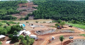 Avanza la construcción del nuevo puente sobre el río Monday