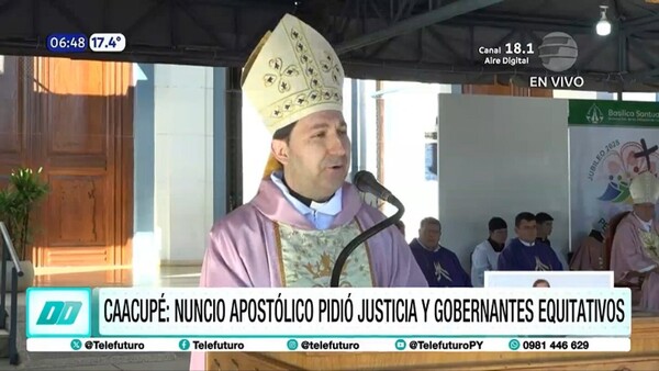 Nuncio Apostólico insta a los gobernantes a actuar con justicia y equidad