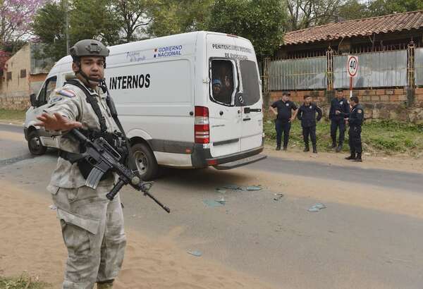 Alerta por supuesto plan para “rescatar” a preso durante traslado al Poder Judicial - Nacionales - ABC Color