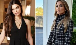 ¿Le copió? Nadia Ferreira lleva el mismo vestido que JLo y dicen que una lo lució mejor