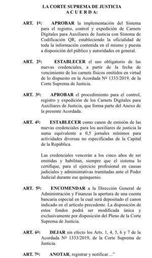 Nuevo sistema para registro y expedición de Carnets Digitales para Auxiliares de Justicia, con código QR