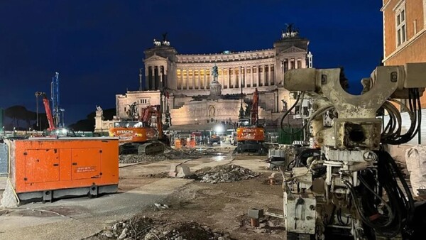Roma disimulará las obras del metro de plaza Venecia con murales de arte contemporáneo