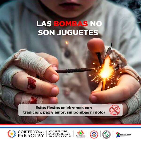 Pirotecnia: lesiones pueden costar unos G. 500 millones y dejar secuelas permanentes - Nacionales - ABC Color