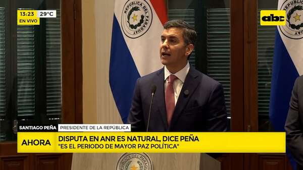 Peña sobre conflicto en carpas coloradas : “es natural que hayan pujas” - ABC Noticias - ABC Color