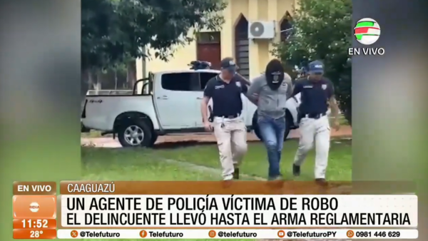 Agente de la policía fue victima de robo