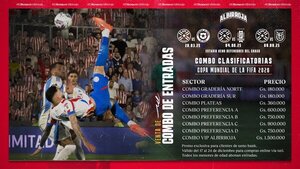 La APF pone a la venta un primer lote de entradas para los últimos partidos de la Albirroja en las Eliminatorias 2026 - El Trueno