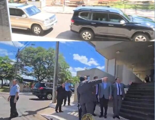 “Honorables” legisladores evitan caminar una cuadra y se trasladan en vehículos hasta Biblioteca Central