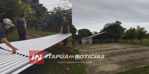 CLUB GUARANÍ DE SAN JUAN DEL PNÁ. RECIBE MATERIALES PARA LA CONSTRUCCIÓN DE UN TINGLADO - Itapúa Noticias